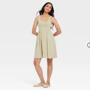 A New Day Women’s Mini Knit Ballet Dress in Olive